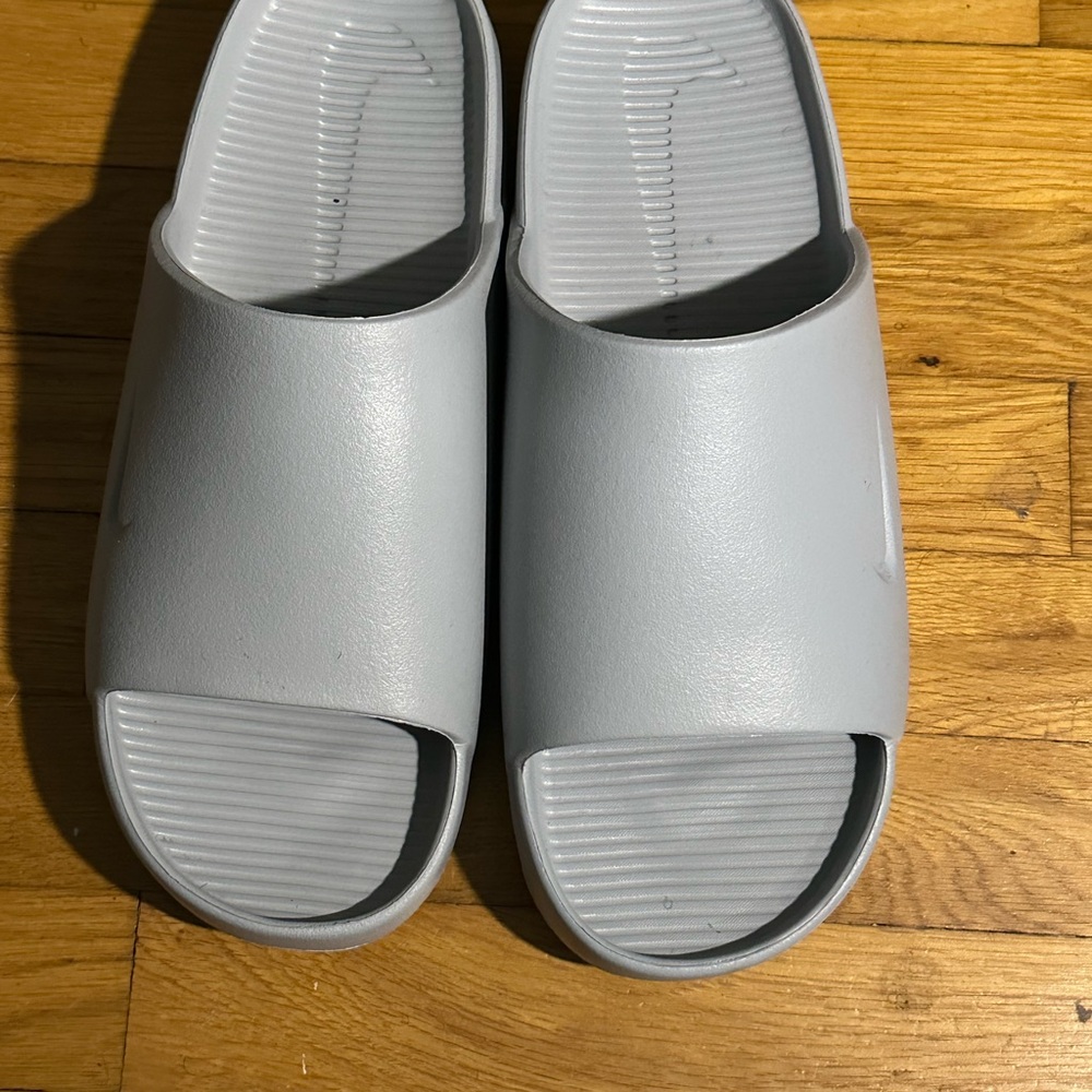 Nike Grey Calm Slide Sandals